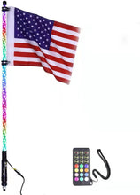 Load image into Gallery viewer, RF Remote Control Dancing/Chasing Color LED Whip Lights for Truck