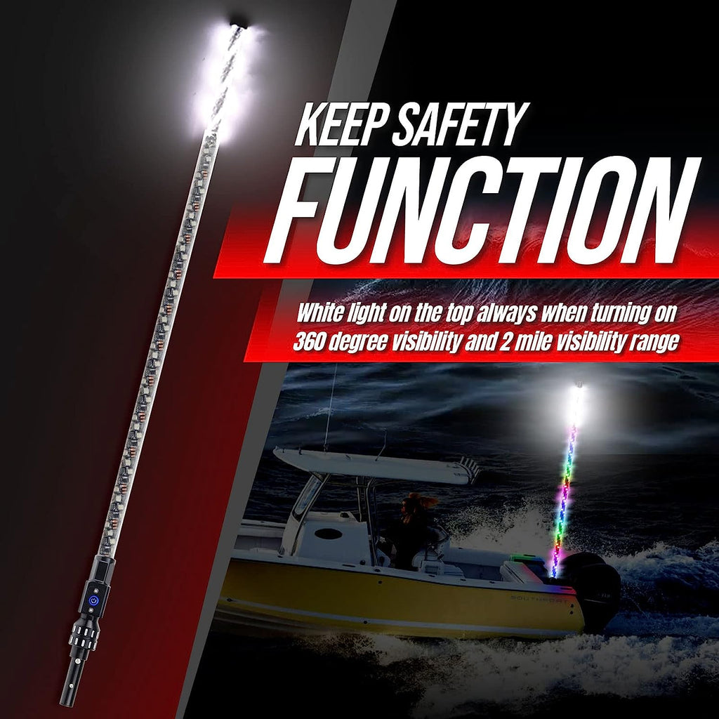 360° Spiral Boat Stern Light Boat Anchor Light