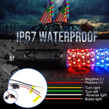 Load image into Gallery viewer, RF Remote+App Control  Dacning/Chasing Color Fat Strong LED Whip Lights for ATV/UTV/SXS